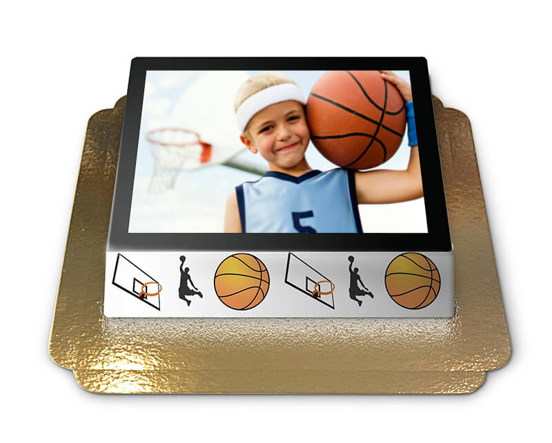 Fototårta med basketbollar