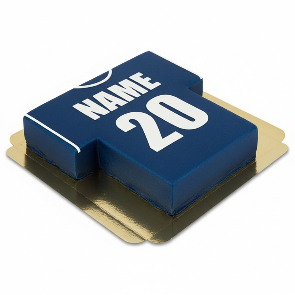 Fotbollströjetårta, enfärgad - olika färger