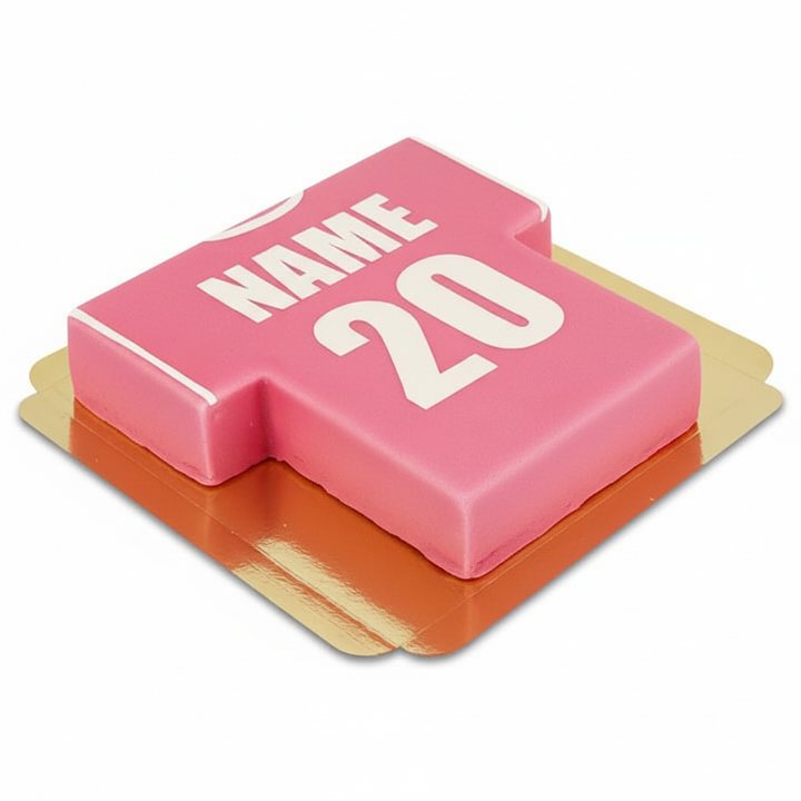 Fotbollströjetårta, enfärgad - olika färger