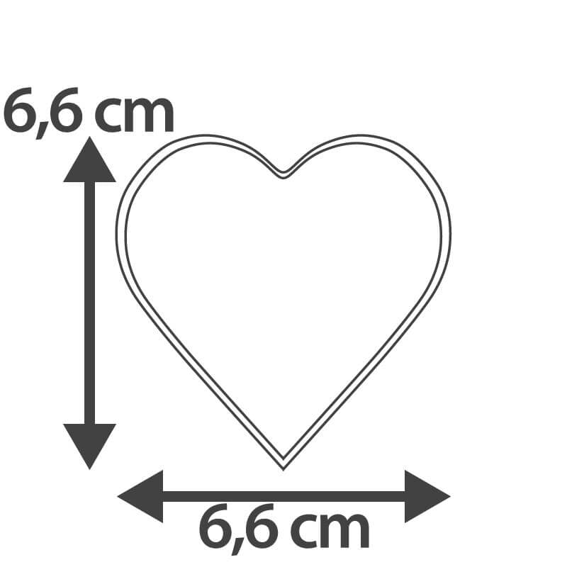 Hjärtformade kakor med foto (12 st)