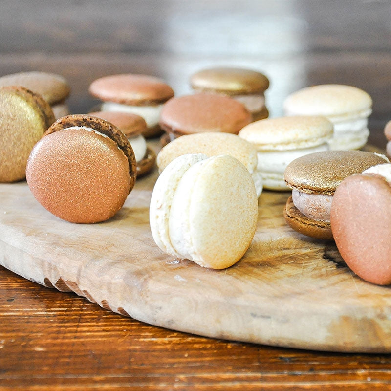 Guldiga Jul-Macarons (16 st)