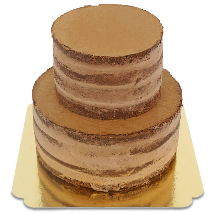 Naked cake choklad, Bröllopstårta
