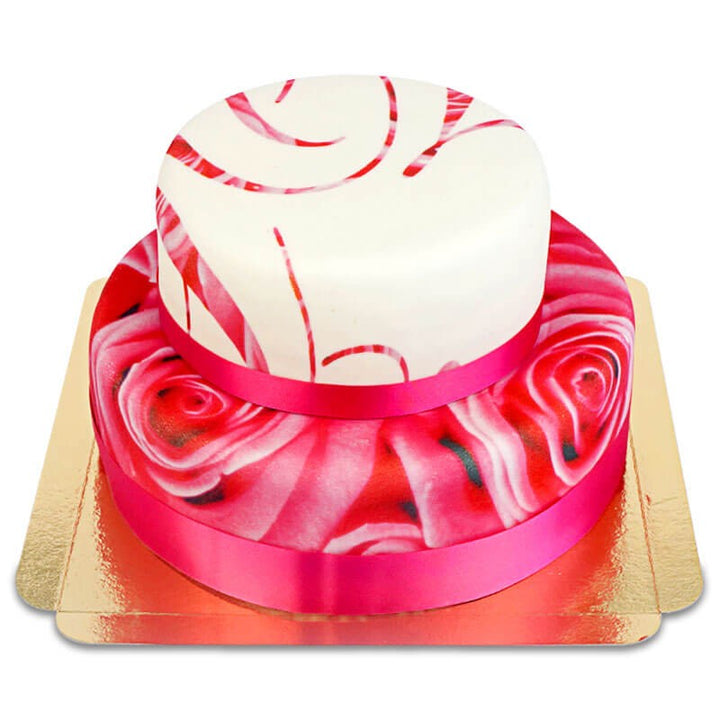 Pink Wedding Bröllopstårta