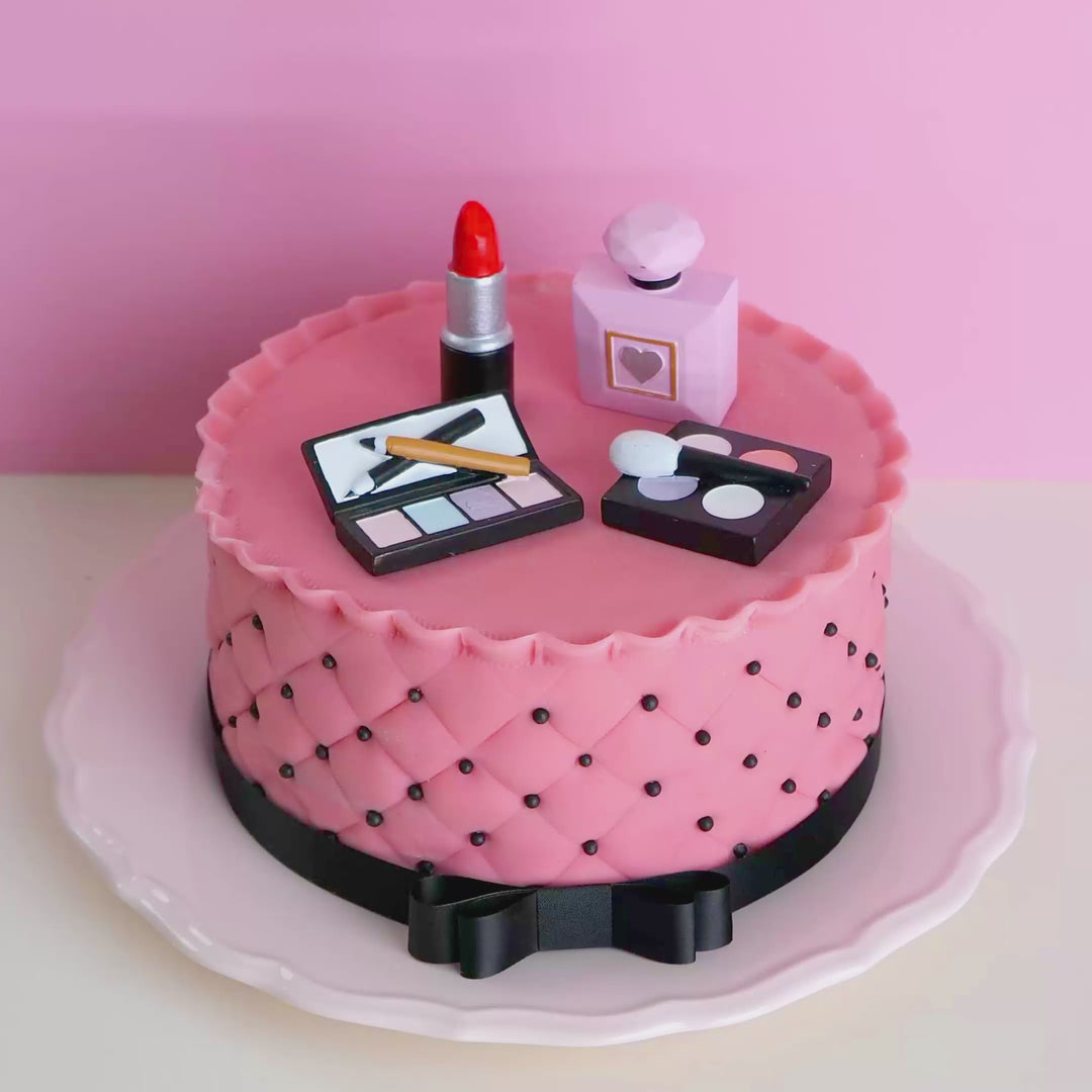 Deluxe Make-Up Tårta med svart band