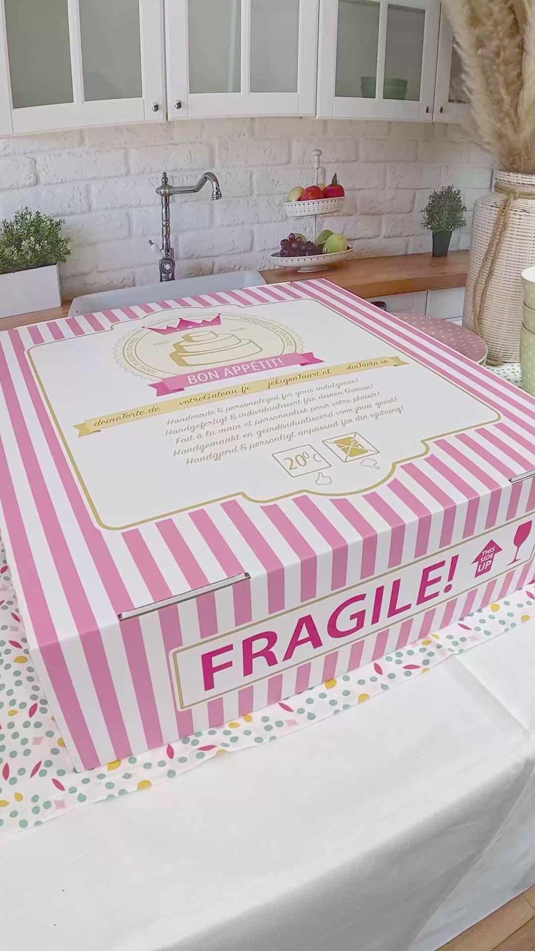 Dubbel siffertårta, valfri färg