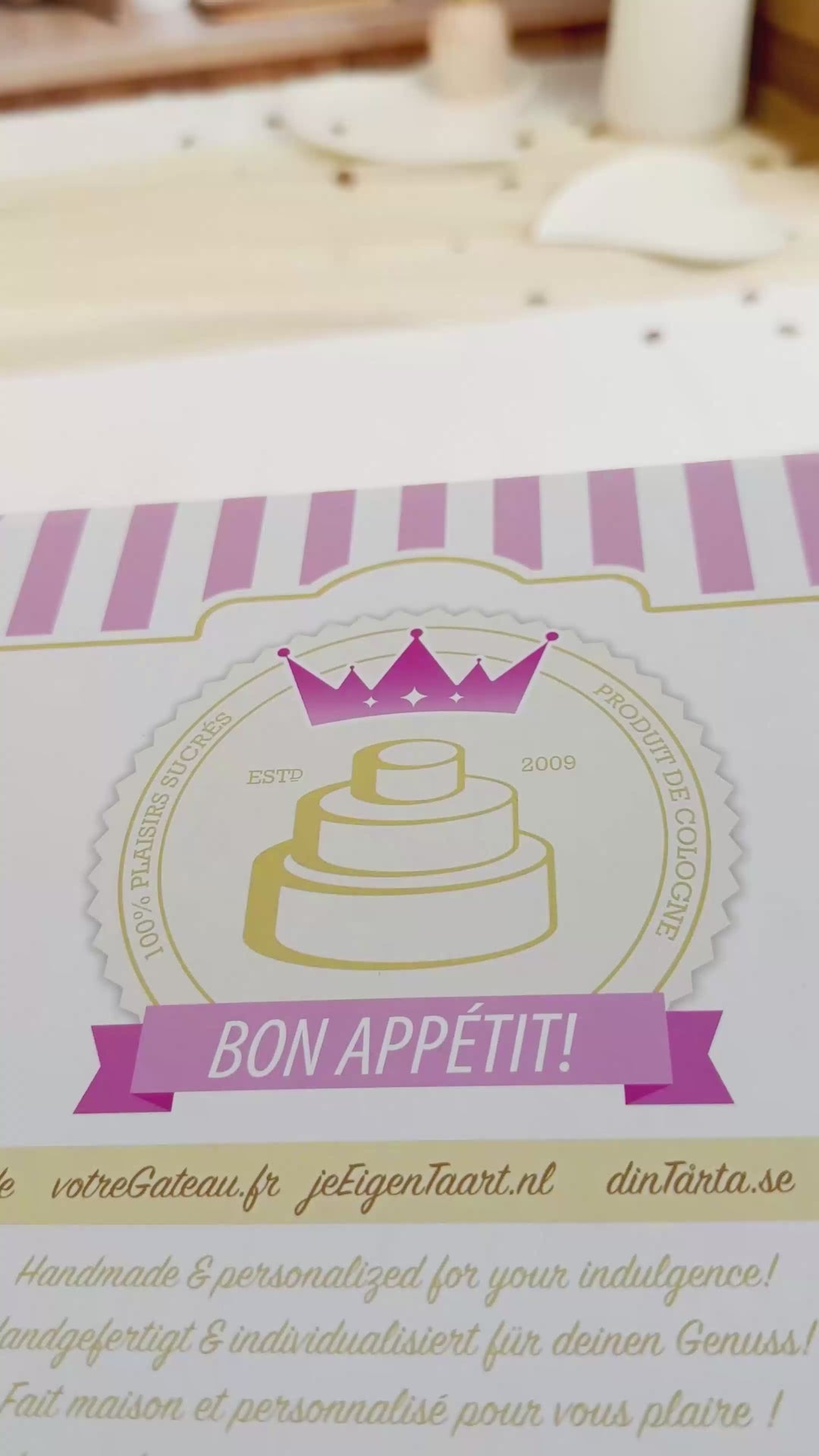 Runda kakor med foto (12 st)