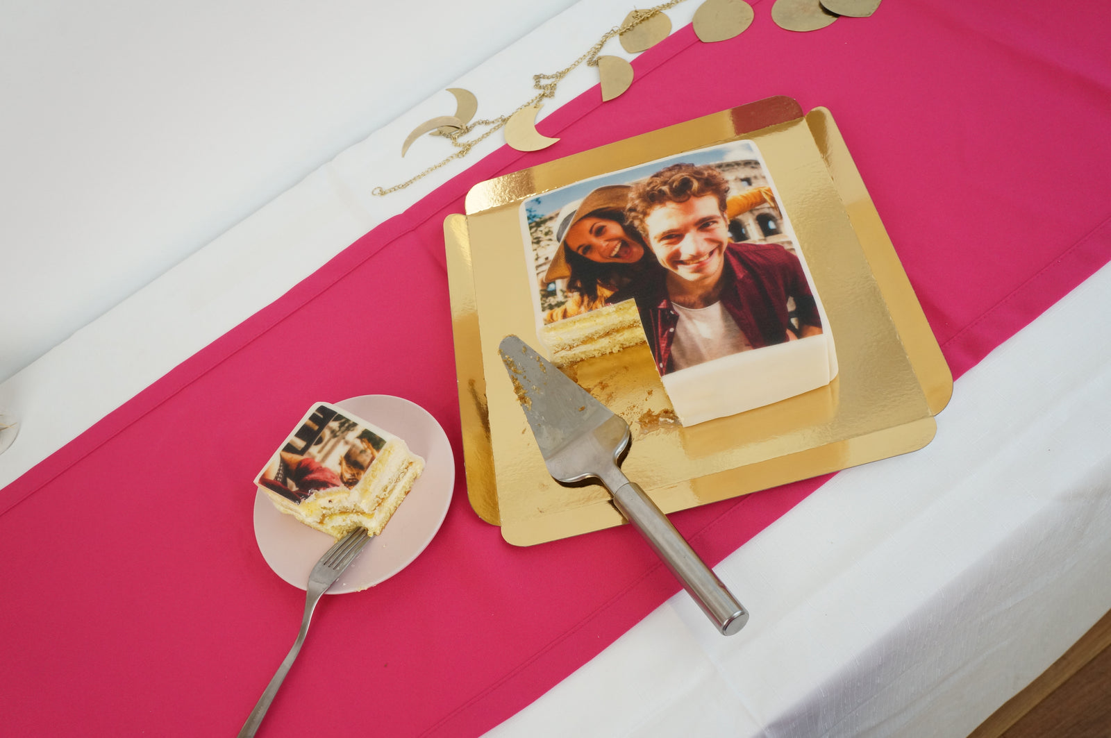 quadratische Fototorte 