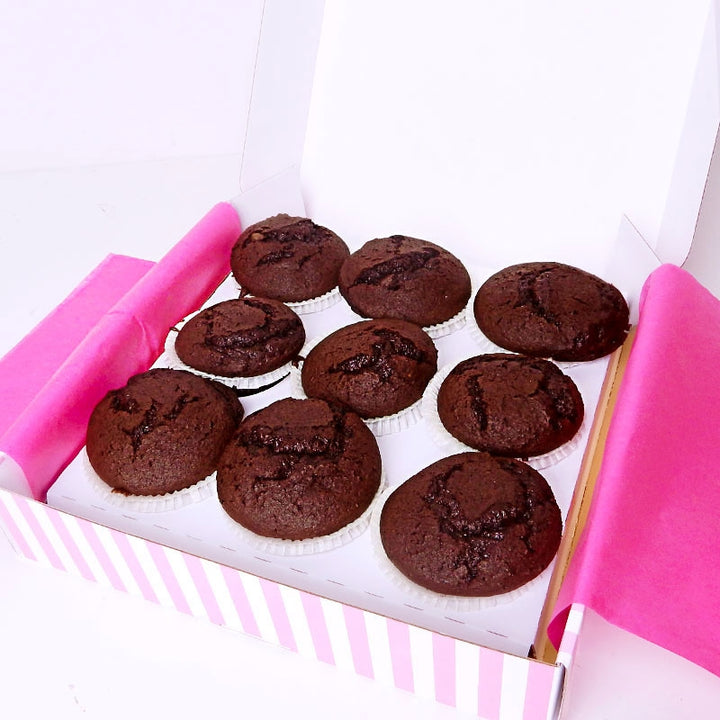 Muffins choklad, 9 st