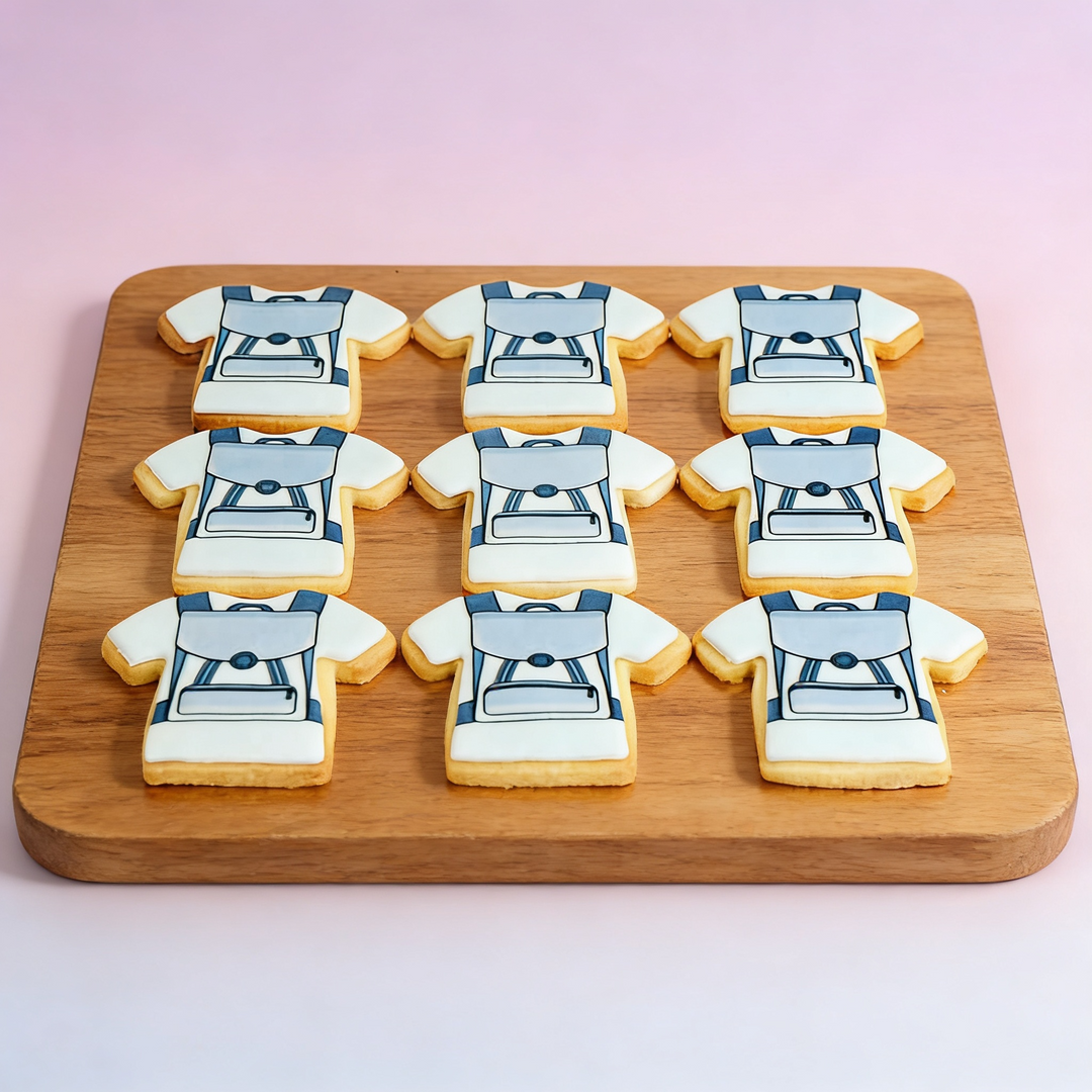 Blå skolväskekakor (12 stycken)