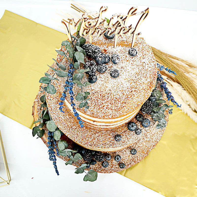 Naked Cake, bröllopstårta