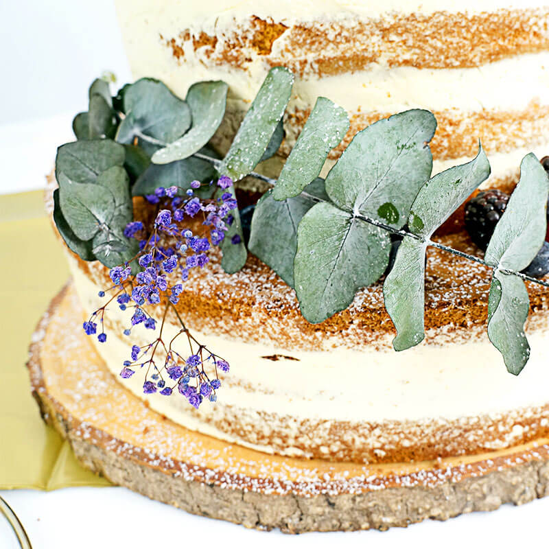 Naked Cake, bröllopstårta