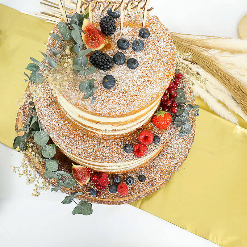 Naked Cake, bröllopstårta