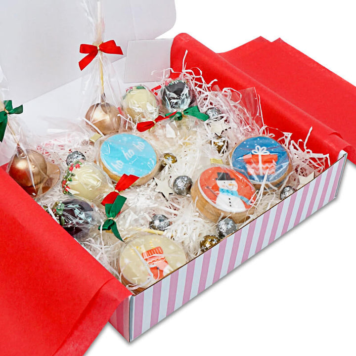 Presentbox med julbakverk