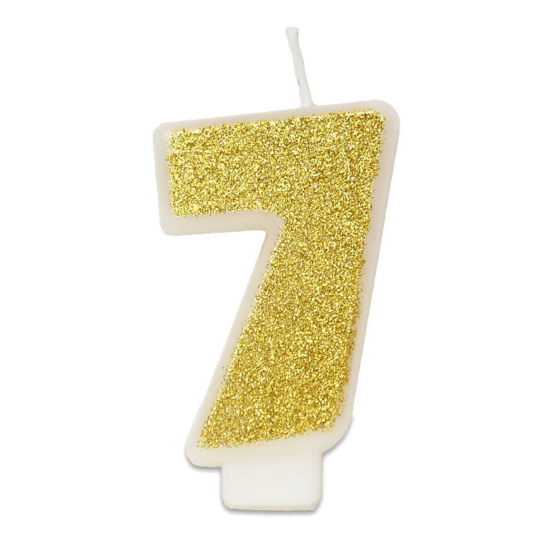 Guld sifferljus nummer 7